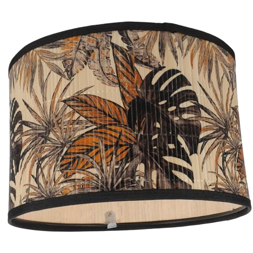 ARTSEWPLY Vintage Lampenschirm für Hängelampe Kronleuchter Lampenabdeckung aus Metall und Holz Schutz für Augen und Lampe Warmes Flair für Wohnräume und Ferienhäuser von ARTSEWPLY