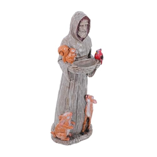 ARTSEWPLY Vogel futterspender Statue Gartenfigur aus Resin mit Futtertablett und Wasserbehälter Wetterfeste Gartendeko für Terrasse Balkon Einfache Reinigung Geeignet für Kleine Wildvögel ARTSEWPLY Vogel futterspender Statue Gartenfigur aus Resin mit Futtertablett und Wasserbehälter Wetterfeste Gartendeko für Terrasse Balkon Einfache Reinigung Geeignet für Kleine Wildvögel von ARTSEWPLY