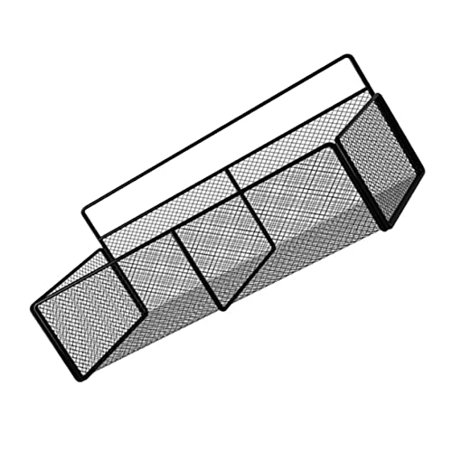 ARTSEWPLY Wandmontiertes Aufbewahrungsregal aus Hochwertigem Material Rostfrei und Platzsparend für Badezimmer und Küche Großes Schwarzes Organizer Regal für Kosmetik und Haushaltswaren von ARTSEWPLY