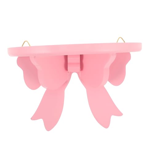 ARTSEWPLY Rosa Schmetterling Wandregal Aus Holz Schwebendes Regal Für Kinderzimmer Und Schlafzimmer Kawaii Design Einfache Installation Ohne Bohren Dekoratives Aufbewahrungsregal Für von ARTSEWPLY