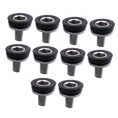 ARTSEWPLY Wasserdichte Hexagon schrauben für Mountainbike Tretlager mit Quadratischem Loch Feines Gewinde Elektrosilberbeschichtet Rostbeständig für Fahrradkurbel und Tretlager Geeignet von ARTSEWPLY