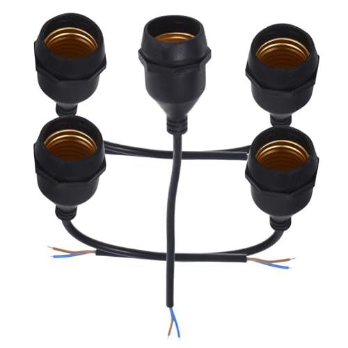 ARTSEWPLY Wasserdichte Lampenfassung mit Kabel Komplett Versiegelt Retro Pendant Light Holder für DIY Beleuchtung Geeignet für Innen Außenbereiche Langlebig und Einfach Montierbar von ARTSEWPLY