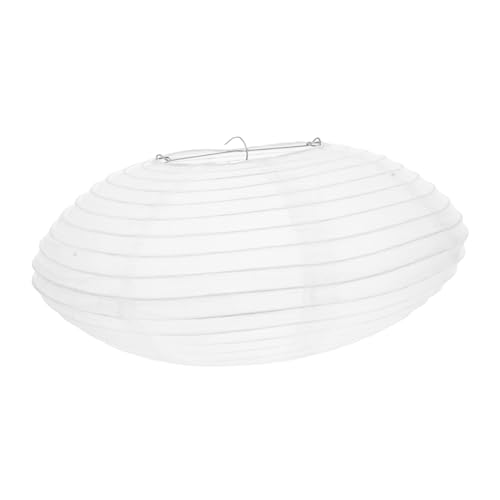 ARTSEWPLY Wasserdichter Ovaler Lampenschirm aus Stoff Weiße Dekorative Laterne für Innen Außenbereich Wetterfeste Hängelampe mit Elegantem Design Einfache Montage Vielseitige Party von ARTSEWPLY