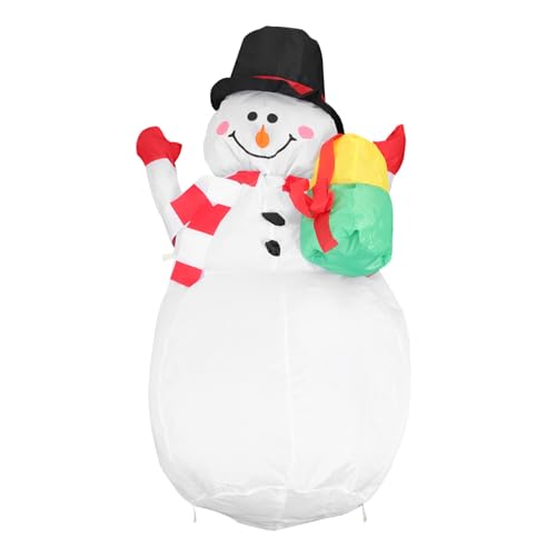 ARTSEWPLY Weihnachtlicher Aufblasbarer Schneemann mit LED Lichtern Wetterfeste Outdoor Deko für Garten und Party Robustes Material Einfach zu Lagern und Transportieren für Weihnachtsfeiern ARTSEWPLY Weihnachtlicher Aufblasbarer Schneemann mit LED Lichtern Wetterfeste Outdoor Deko für Garten und Party Robustes Material Einfach zu Lagern und Transportieren für Weihnachtsfeiern von ARTSEWPLY