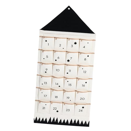 ARTSEWPLY Weihnachts Adventskalender Wandbehang aus Hochwertiger Baumwolle Große Taschen Atmungsaktiv Wiederverwendbar Hausform Multifunktionale Aufbewahrungstasche für Schlafzimmer und ARTSEWPLY Weihnachts Adventskalender Wandbehang aus Hochwertiger Baumwolle Große Taschen Atmungsaktiv Wiederverwendbar Hausform Multifunktionale Aufbewahrungstasche für Schlafzimmer und von ARTSEWPLY