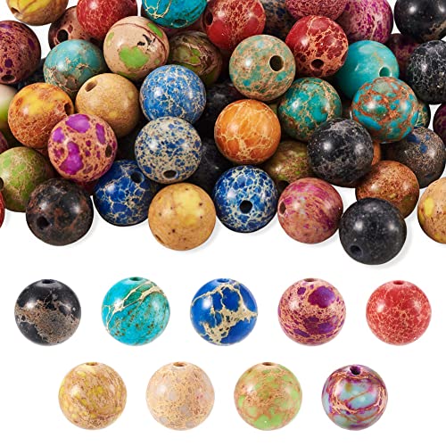 ARTSIM 90 Stück/Schachtel 8 mm natürliche kaiserliche Jaspis-Perlen Halbedelstein-Perlen mittig gebohrte runde Perlen 9 Farben for Armbänder Halsketten Ohrringe Schmuckherstellung mit Loch 1 mm ARTSIM 90 Stück/Schachtel 8 mm natürliche kaiserliche Jaspis-Perlen Halbedelstein-Perlen mittig gebohrte runde Perlen 9 Farben for Armbänder Halsketten Ohrringe Schmuckherstellung mit Loch 1 mm von ARTSIM