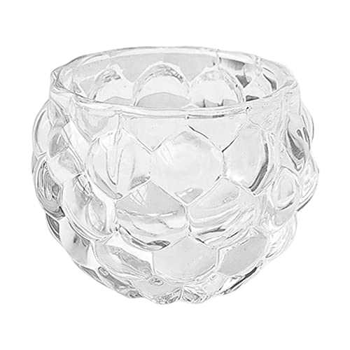 Nordischer Teelichthalter aus Glas, runde Schüssel, Kerzenständer, Kerzenständer for Wohnzimmer, Tischdekoration, Bar, Schlafzimmer, Dekoration, Stil B-Halter (Color : Style C) von ARTSIM