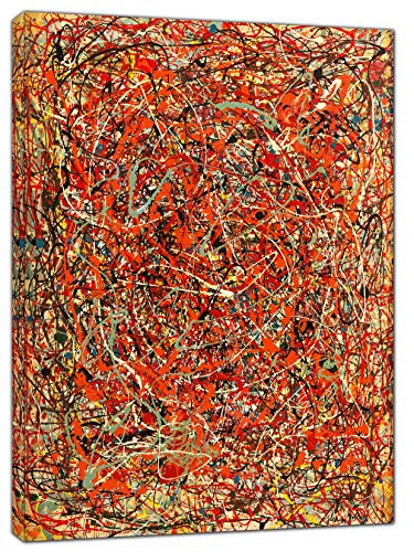 The Fury by Jackson Pollock Ölgemälde auf Leinwand, 102 x 76 cm, 38 mm Tiefe The Fury by Jackson Pollock Ölgemälde auf Leinwand, 102 x 76 cm, 38 mm Tiefe von ARTSPRINTS