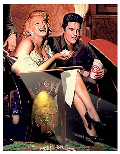 artsprints Kunstdruck auf gerahmter Leinwand, Motiv Marilyn Monroe und Elvis Presley im Kino, 40,6 x 30,5 cm, 18 mm Tiefe artsprints Kunstdruck auf gerahmter Leinwand, Motiv Marilyn Monroe und Elvis Presley im Kino, 40,6 x 30,5 cm, 18 mm Tiefe von ARTSPRINTS