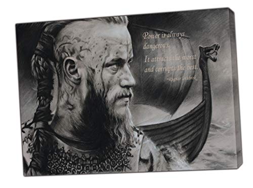 artsprints Ragnar Lothbrok Zitat Wikinger Bild Fotodruck auf gerahmter Leinwand, Wandkunst, Heimdekoration, 60 x 40 cm, 18 mm Tiefe artsprints Ragnar Lothbrok Zitat Wikinger Bild Fotodruck auf gerahmter Leinwand, Wandkunst, Heimdekoration, 60 x 40 cm, 18 mm Tiefe von ARTSPRINTS