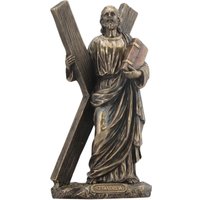 Heiliger Andreas Apostel Figur Bronzefarbe Religiöses Dekor von ARTSSE