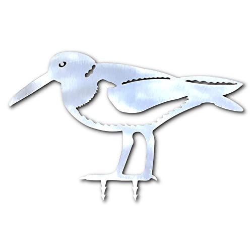 ARTTEC Vogel/Austernfischer (Edelstahl) hochwertige Gartendeko aus Metall - Edelmetaldeko für Garten, Balkon & Terasse - Metalldeko zum Aufstellen - Made in Germany von ARTTEC Design