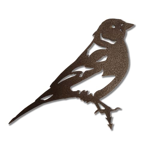 ARTTEC Vogel Buchfink (Rostdeko) - hochwertige Gartendeko aus Metall - Rost Deko für Garten, Balkon & Terasse - Metall Deko zum Aufstellen - Made in Germany von ARTTEC Design