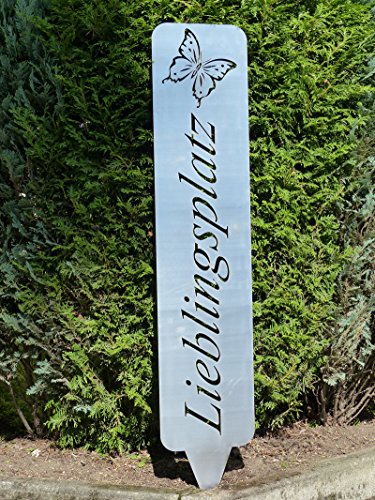ARTTEC Design Schild, Hinweisschild, Gartenschild (Lieblingsplatz) von ARTTEC Design