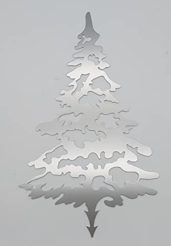 ARTTEC Tannenbaum/Weihnachtsbaum Mini (Stecker) (10 cm Edelstahl) - hochwertige Gartendeko aus Metall - Edelstahldeko für Garten, Balkon & Terasse - Metall Gartenstecker - Made in Germany von ARTTEC Design