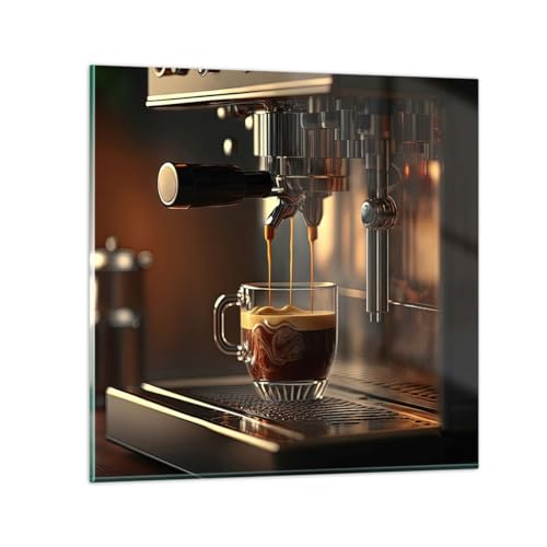 ARTTOR Bilder auf Glas Kaffee Kaffeemaschine Gastronomie Glasbild 30x30cm Wandbilder Dekoration Wohnzimmer Schlafzimmer Küche Deko Klein Wanddeko Bild im Glas Wand Kunstdruck Art Modern GAC30x30-5745 ARTTOR Bilder auf Glas Kaffee Kaffeemaschine Gastronomie Glasbild 30x30cm Wandbilder Dekoration Wohnzimmer Schlafzimmer Küche Deko Klein Wanddeko Bild im Glas Wand Kunstdruck Art Modern GAC30x30-5745 von ARTTOR