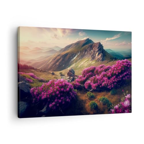 ARTTOR Bilder auf Leinwand Landschaft Natur Berge Leinwandbild 70x50cm Wandbilder Dekoration Wohnzimmer Schlafzimmer Küche Deko Klein Wanddeko Bild Wand Kunstdruck Art Wall Decor Canvas AA70x50-5799 von ARTTOR