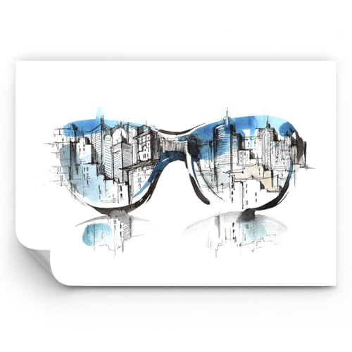 ARTTOR Fototapete Standard - Gläser Fenster Gebäude Wolkenkratzer - 150x105 cm - Fototapeten Tapeten Moderne Wand Dekoration XXL Wandtapete Motivtapeten Schlafzimmer Wohnzimmer - WF1AA150x105-3040 von ARTTOR
