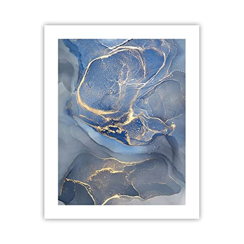 ARTTOR Poster ohne Rahmen Deko 40x50cm Gold Blau Farbe Wandposter Art Prints Wanddeko Bild Wand Kunstdruck Wandbilder Dekoration Wohnzimmer Schlafzimmer Küche Modern Wall Art Decor - P2XPA40x50-5029 von ARTTOR