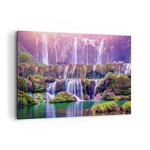 ARTTOR Wandbilder Dekoration Wohnzimmer Wasserfall Natur Bilder auf Leinwand 120x80cm Leinwandbild Schlafzimmer Küche Deko Wand Kunstdruck Art Groß XXL Wanddeko Bild Wall Decor Canvas AA120x80-3893 ARTTOR Wandbilder Dekoration Wohnzimmer Wasserfall Natur Bilder auf Leinwand 120x80cm Leinwandbild Schlafzimmer Küche Deko Wand Kunstdruck Art Groß XXL Wanddeko Bild Wall Decor Canvas AA120x80-3893 von ARTTOR