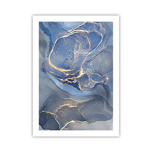 ARTTOR Wandposter Art Prints 50x70cm Poster ohne Rahmen Gold Blau Farbe Küche Wanddeko Bild Wand Kunstdruck Deko Wandbilder Dekoration Wohnzimmer Schlafzimmer Modern Wall Art Decor - P2XPA50x70-5029 ARTTOR Wandposter Art Prints 50x70cm Poster ohne Rahmen Gold Blau Farbe Küche Wanddeko Bild Wand Kunstdruck Deko Wandbilder Dekoration Wohnzimmer Schlafzimmer Modern Wall Art Decor - P2XPA50x70-5029 von ARTTOR