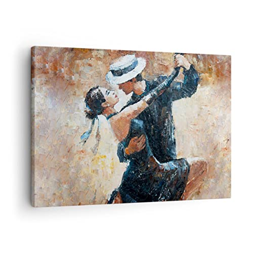 ARTTOR Bilder auf Leinwand tanzen sie Leinwandbild mit Rahmen 70x50cm Wandbilder Dekoration Wohnzimmer Schlafzimmer Küche Deko Klein Wanddeko Bild Wand Kunstdruck Art Wall Decor Canvas AA70x50-3773 von ARTTOR