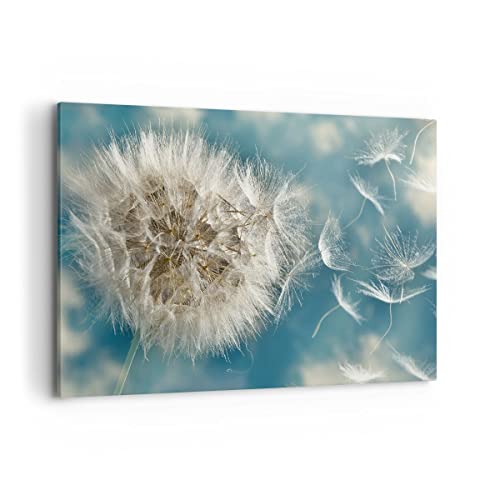 Bilder auf Leinwand 100x70cm Leinwandbild mit Rahmen Baby Sommer Pflanze Groß Wanddeko Bild Schlafzimmer Küche Deko Wandbilder Dekoration Wohnzimmer Wall Decor Canvas Wand Kunstdruck Art AA100x70-3567 von ARTTOR