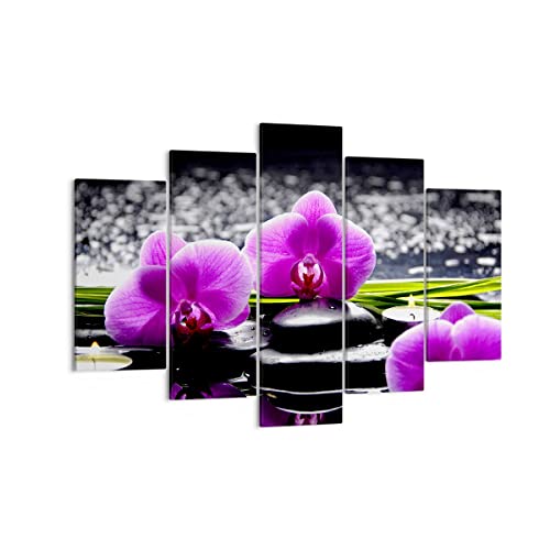 Bilder auf Leinwand 150x100cm Leinwandbild Orchidee Natur Wasser Blume Groß XXL Wanddeko Bild Schlafzimmer Set 5 teilige Wandbilder Dekoration Wohnzimmer Canvas Wand Kunstdruck Art EA150x100-2658 Bilder auf Leinwand 150x100cm Leinwandbild Orchidee Natur Wasser Blume Groß XXL Wanddeko Bild Schlafzimmer Set 5 teilige Wandbilder Dekoration Wohnzimmer Canvas Wand Kunstdruck Art EA150x100-2658 von ARTTOR