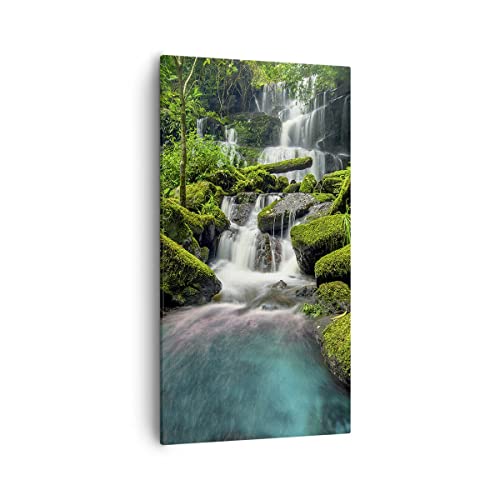 Bilder auf Leinwand 55x100cm Leinwandbild mit Rahmen Park Wasserfall Wasser Groß Wanddeko Bild Schlafzimmer Küche Deko Wandbilder Dekoration Wohnzimmer Wall Canvas Wand Kunstdruck Art PA55x100-3754 Bilder auf Leinwand 55x100cm Leinwandbild mit Rahmen Park Wasserfall Wasser Groß Wanddeko Bild Schlafzimmer Küche Deko Wandbilder Dekoration Wohnzimmer Wall Canvas Wand Kunstdruck Art PA55x100-3754 von ARTTOR