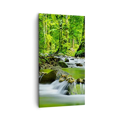 Bilder auf Leinwand 55x100cm Leinwandbild mit Rahmen Stream Wald Natur Groß Wanddeko Bild Schlafzimmer Küche Deko Wandbilder Dekoration Wohnzimmer Wall Decor Canvas Wand Kunstdruck Art PA55x100-0174 Bilder auf Leinwand 55x100cm Leinwandbild mit Rahmen Stream Wald Natur Groß Wanddeko Bild Schlafzimmer Küche Deko Wandbilder Dekoration Wohnzimmer Wall Decor Canvas Wand Kunstdruck Art PA55x100-0174 von ARTTOR