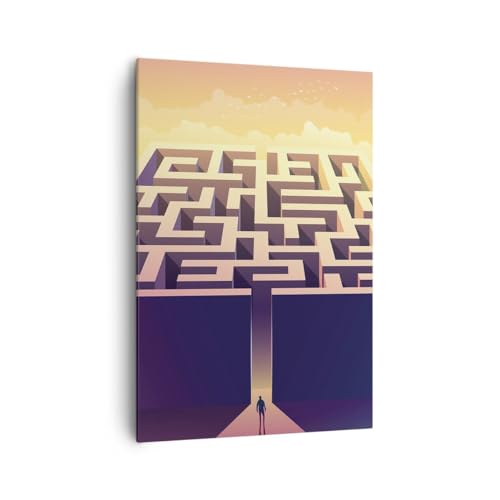 Bilder auf Leinwand 70x100cm Leinwandbild mit Rahmen Labyrinth Geschäft Strategie Groß Wanddeko Bild Schlafzimmer Küche Deko Wandbilder Dekoration Wohnzimmer Canvas Wand Kunstdruck Art PA70x100-6063 Bilder auf Leinwand 70x100cm Leinwandbild mit Rahmen Labyrinth Geschäft Strategie Groß Wanddeko Bild Schlafzimmer Küche Deko Wandbilder Dekoration Wohnzimmer Canvas Wand Kunstdruck Art PA70x100-6063 von ARTTOR