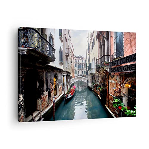 Bilder auf Leinwand Boot Brücke Tourismus Venedig Leinwandbild 70x50cm Wandbilder Dekoration Wohnzimmer Schlafzimmer Küche Deko Klein Wanddeko Bild Wand Kunstdruck Art Wall Decor Canvas AA70x50-2157 Bilder auf Leinwand Boot Brücke Tourismus Venedig Leinwandbild 70x50cm Wandbilder Dekoration Wohnzimmer Schlafzimmer Küche Deko Klein Wanddeko Bild Wand Kunstdruck Art Wall Decor Canvas AA70x50-2157 von ARTTOR