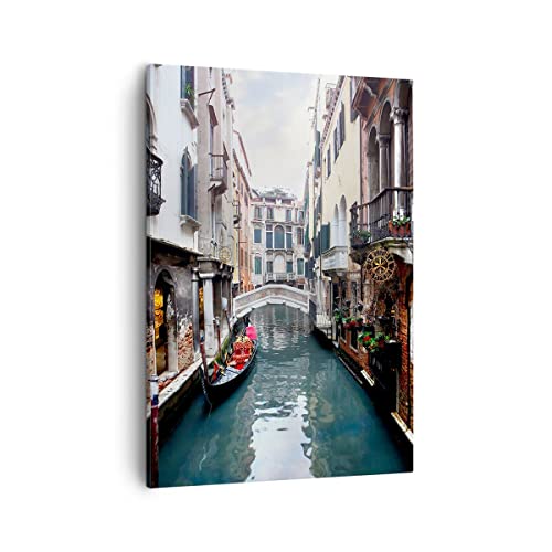 Bilder auf Leinwand Boot Brücke Tourismus Venedig Leinwandbild mit Rahmen 50x70cm Wandbilder Dekoration Wohnzimmer Schlafzimmer Küche Deko Groß Wanddeko Bild Wand Kunstdruck Art Canvas PA50x70-2157 Bilder auf Leinwand Boot Brücke Tourismus Venedig Leinwandbild mit Rahmen 50x70cm Wandbilder Dekoration Wohnzimmer Schlafzimmer Küche Deko Groß Wanddeko Bild Wand Kunstdruck Art Canvas PA50x70-2157 von ARTTOR