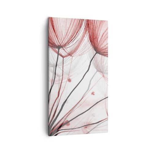 Bilder auf Leinwand Löwenzahn Blumen Minimalistisch Leinwandbild mit Rahmen 45x80cm Wandbilder Dekoration Wohnzimmer Schlafzimmer Küche Deko Klein Wanddeko Bild Wand Kunstdruck Art Canvas PA45x80-5376 von ARTTOR