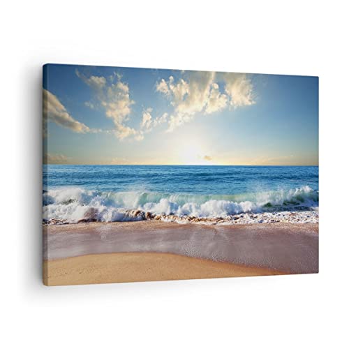 Bilder auf Leinwand Meer Ufer Wasser Leinwandbild mit Rahmen 70x50cm Wandbilder Dekoration Wohnzimmer Schlafzimmer Küche Deko Klein Wanddeko Bild Wand Kunstdruck Art Wall Decor Canvas AA70x50-3551 Bilder auf Leinwand Meer Ufer Wasser Leinwandbild mit Rahmen 70x50cm Wandbilder Dekoration Wohnzimmer Schlafzimmer Küche Deko Klein Wanddeko Bild Wand Kunstdruck Art Wall Decor Canvas AA70x50-3551 von ARTTOR