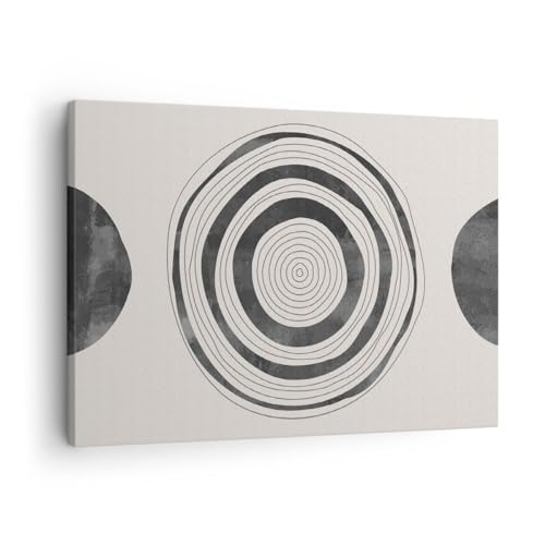 Bilder auf Leinwand Räder Minimalistisch Zeitgenössisch Leinwandbild 70x50cm Wandbilder Dekoration Wohnzimmer Schlafzimmer Deko Klein Wanddeko Bild Wand Kunstdruck Art Wall Decor Canvas AA70x50-5738 von ARTTOR