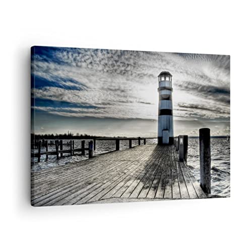 Bilder auf Leinwand See Leuchtturm Holzbrücke Wasser Leinwandbild 70x50cm Wandbilder Dekoration Wohnzimmer Schlafzimmer Deko Klein Wanddeko Bild Wand Kunstdruck Art Wall Decor Canvas AA70x50-0330 Bilder auf Leinwand See Leuchtturm Holzbrücke Wasser Leinwandbild 70x50cm Wandbilder Dekoration Wohnzimmer Schlafzimmer Deko Klein Wanddeko Bild Wand Kunstdruck Art Wall Decor Canvas AA70x50-0330 von ARTTOR