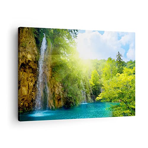 Bilder auf Leinwand Wasserfall Forrest Himmel Leinwandbild 70x50cm Wandbilder Dekoration Wohnzimmer Schlafzimmer Küche Deko Klein Wanddeko Bild Wand Kunstdruck Art Wall Decor Canvas AA70x50-0157 Bilder auf Leinwand Wasserfall Forrest Himmel Leinwandbild 70x50cm Wandbilder Dekoration Wohnzimmer Schlafzimmer Küche Deko Klein Wanddeko Bild Wand Kunstdruck Art Wall Decor Canvas AA70x50-0157 von ARTTOR