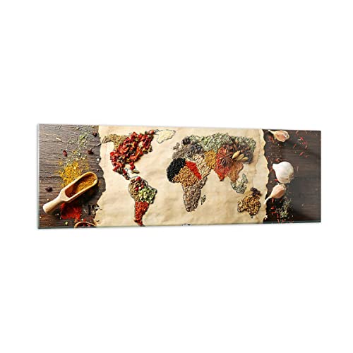 Panorama Bilder auf Glas 160x50cm Glasbild Welt Karte Gewürze Farben Groß XXL Wanddeko Bild im Glas Schlafzimmer Küche Wandbilder Dekoration Wohnzimmer Modern Wand Kunstdruck Art GAB160x50-2832 Panorama Bilder auf Glas 160x50cm Glasbild Welt Karte Gewürze Farben Groß XXL Wanddeko Bild im Glas Schlafzimmer Küche Wandbilder Dekoration Wohnzimmer Modern Wand Kunstdruck Art GAB160x50-2832 von ARTTOR