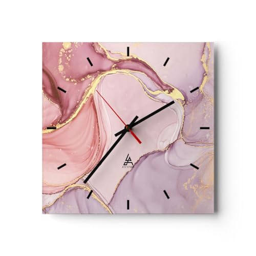 Modern Wanduhr Abstraktion Marmor Rosa 30x30cm Quadrat Klein Wand Uhr Glas Analog Zimmeruhren Küche Büro Wohnzimmer Glasuhr Wall Clock Dekoration Design Wanddekoration Küchenuhr C3AC30x30-4528 Modern Wanduhr Abstraktion Marmor Rosa 30x30cm Quadrat Klein Wand Uhr Glas Analog Zimmeruhren Küche Büro Wohnzimmer Glasuhr Wall Clock Dekoration Design Wanddekoration Küchenuhr C3AC30x30-4528 von ARTTOR