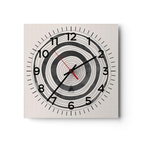 Modern Wanduhr Räder Minimalistisch Zeitgenössisch 40x40cm Quadrat Groß Wand Uhr Glas Analog Zimmeruhren Küche Büro Wohnzimmer Glasuhr Wall Clock Dekoration Design Küchenuhr C4AC40x40-5738 Modern Wanduhr Räder Minimalistisch Zeitgenössisch 40x40cm Quadrat Groß Wand Uhr Glas Analog Zimmeruhren Küche Büro Wohnzimmer Glasuhr Wall Clock Dekoration Design Küchenuhr C4AC40x40-5738 von ARTTOR