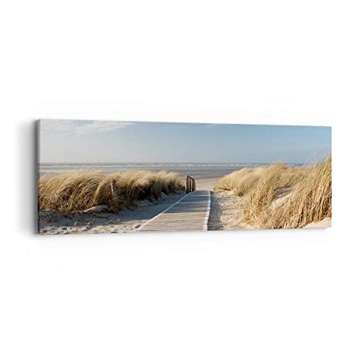Panorama Bilder auf Leinwand Strand Meer Fußgängerbrücke Ufer Leinwandbild 90x30cm Wandbilder Dekoration Wohnzimmer Schlafzimmer Klein Wanddeko Bild Wand Kunstdruck Art Wall Decor Canvas AB90x30-2657 Panorama Bilder auf Leinwand Strand Meer Fußgängerbrücke Ufer Leinwandbild 90x30cm Wandbilder Dekoration Wohnzimmer Schlafzimmer Klein Wanddeko Bild Wand Kunstdruck Art Wall Decor Canvas AB90x30-2657 von ARTTOR