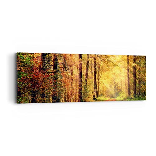 Panorama Bilder auf Leinwand Wald Baum Natur Leinwandbild mit Rahmen 90x30cm Wandbilder Dekoration Wohnzimmer Schlafzimmer Küche Klein Wanddeko Bild Wand Kunstdruck Art Wall Decor Canvas AB90x30-3718 Panorama Bilder auf Leinwand Wald Baum Natur Leinwandbild mit Rahmen 90x30cm Wandbilder Dekoration Wohnzimmer Schlafzimmer Küche Klein Wanddeko Bild Wand Kunstdruck Art Wall Decor Canvas AB90x30-3718 von ARTTOR