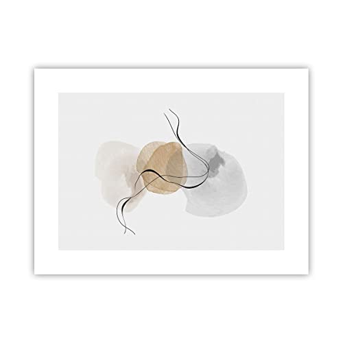 Poster ohne Rahmen Abstrakt minimalistisch Aquarell Deko 40x30cm Wandposter Art Prints Wandbilder Dekoration Wohnzimmer Schlafzimmer Küche Wanddeko Bild Wand Kunstdruck Modern Wall Art P2XAA40x30-4827 von ARTTOR