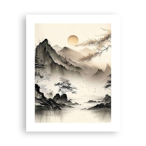 Poster ohne Rahmen Deko 40x50cm Asien Japan Sicht Wandposter Art Prints Wanddeko Bild Wand Kunstdruck Wandbilder Dekoration Wohnzimmer Schlafzimmer Küche Modern Wall Art Decor - P2XPA40x50-5777 von ARTTOR