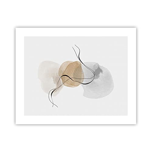 Poster ohne Rahmen Deko 50x40cm Abstrakt minimalistisch Aquarell Wandposter Art Prints Wanddeko Bild Wand Kunstdruck Wandbilder Dekoration Wohnzimmer Schlafzimmer Küche Modern Wall Art P2XAA50x40-4827 von ARTTOR