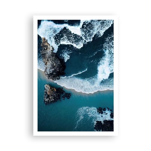 Poster ohne Rahmen Deko 70x100cm Cliff Meer Natur Wandposter Art Prints Wanddeko Bild Wand Kunstdruck Wandbilder Dekoration Wohnzimmer Schlafzimmer Küche Modern Wall Art Decor - P2XPA70x100-6004 von ARTTOR