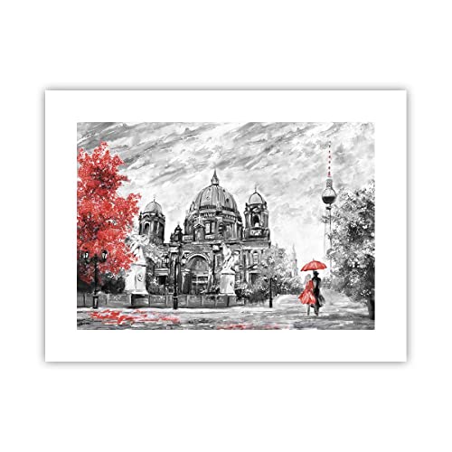 Poster ohne Rahmen Dom Berlin Liebespaar Deko 40x30cm Wandposter Art Prints Wandbilder Dekoration Wohnzimmer Schlafzimmer Küche Wanddeko Bild Wand Kunstdruck Modern Wall Art Decor P2XAA40x30-4293 von ARTTOR