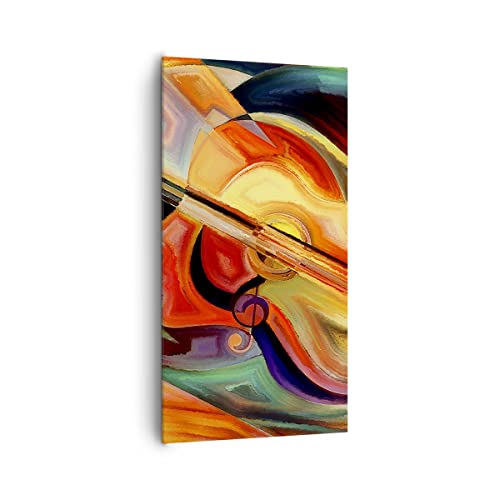 Wandbilder Dekoration Wohnzimmer Abstraktion modern Bilder auf Leinwand 65x120cm Leinwandbild mit Rahmen Schlafzimmer Küche Deko Wand Kunstdruck Art Wanddeko Bild Wall Decor Canvas PA65x120-3669 von ARTTOR