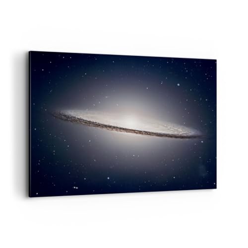 Wandbilder Dekoration Wohnzimmer Galaxis Kosmos Universum Bilder auf Leinwand 120x80cm Leinwandbild Schlafzimmer Küche Deko Wand Kunstdruck Art Groß XXL Wanddeko Bild Wall Decor Canvas AA120x80-5263 von ARTTOR